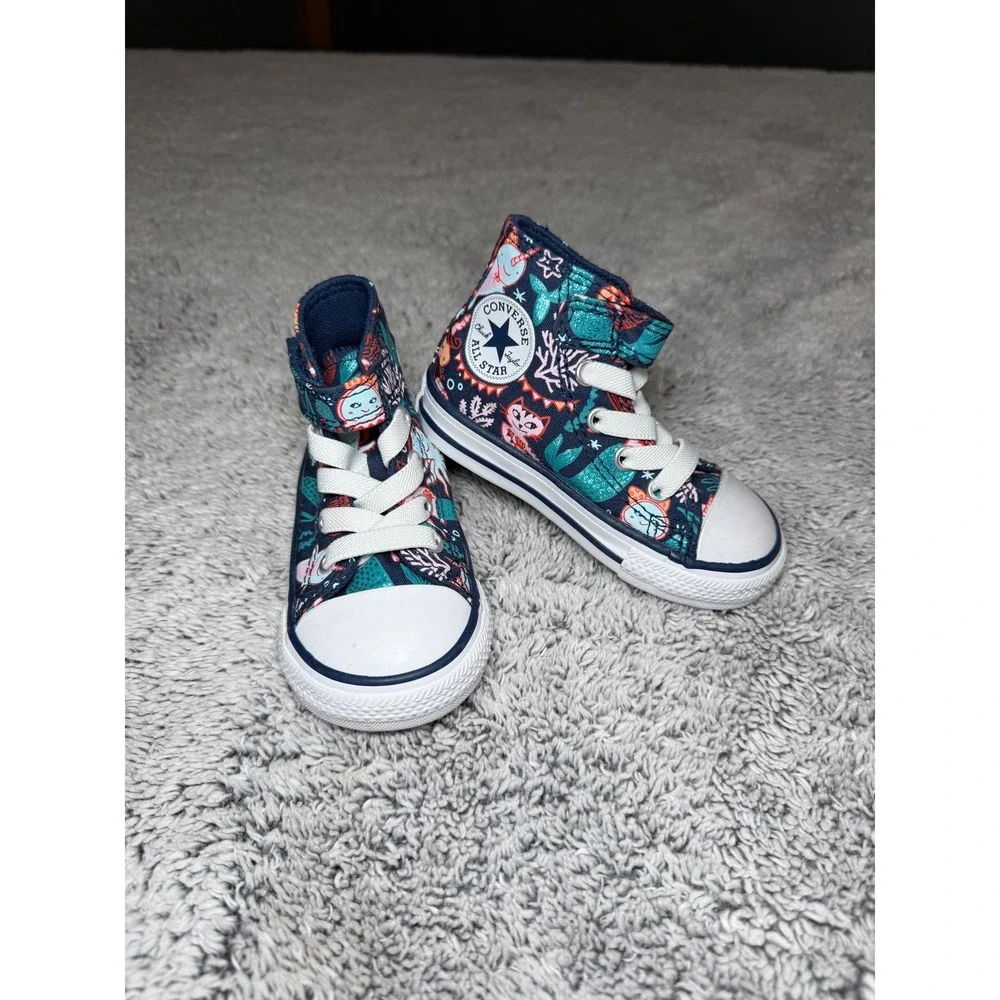 Converse‎ Chuck Taylor All Star Mermaid Ocean High Top Sneakers Infant Size 5